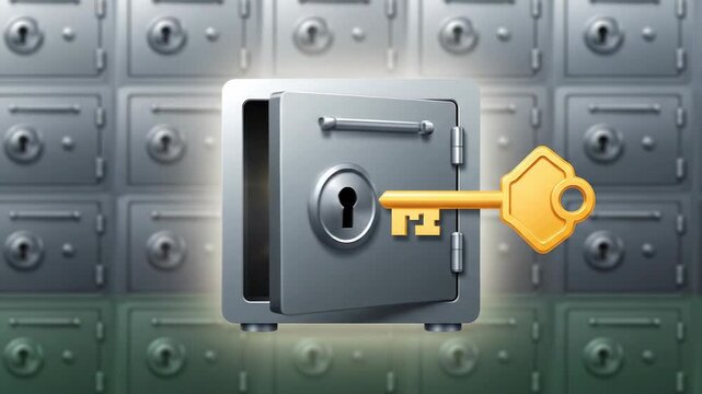 Safe Deposit Box Opening with Key and Diamond