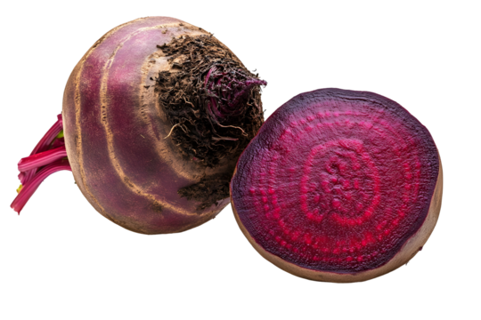Hyper realistic close-up of fresh whole beetroot for culinary and health themes