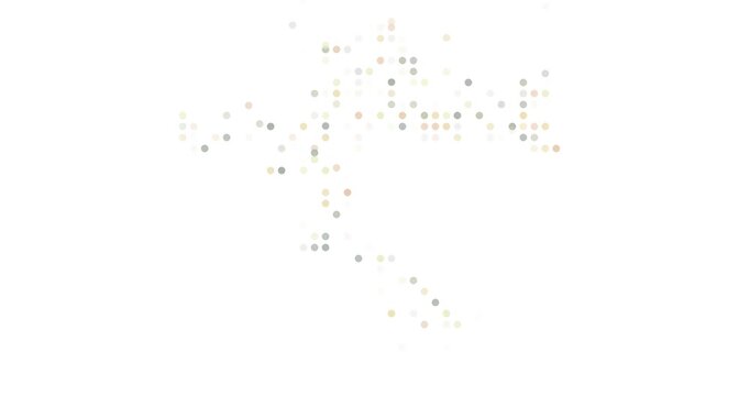 Conceptual Dots Creating Croatia National Form