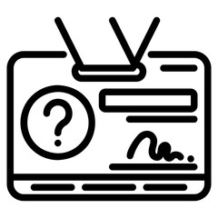 Id Card outline icon
