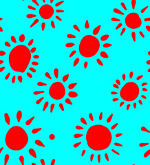 seamless pattern with flowers