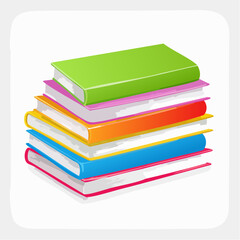 Ein bunter Stapel B&uuml;cher