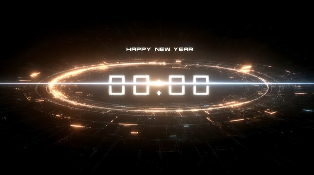 Digital Countdown Timer Background