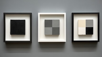 Gallery style art panel with float frame border featuring clean white matting effect and museum display aesthetic for professional presentation