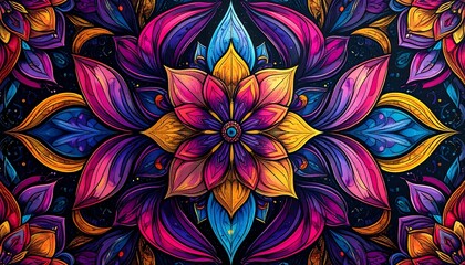 Intricate floral pattern design