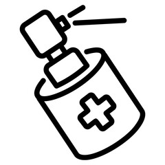 Spray outline icon