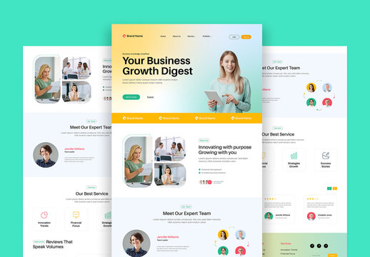 Modern Corporate Email Newsletter Template for Marketing Proposal
