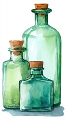 glass bottles