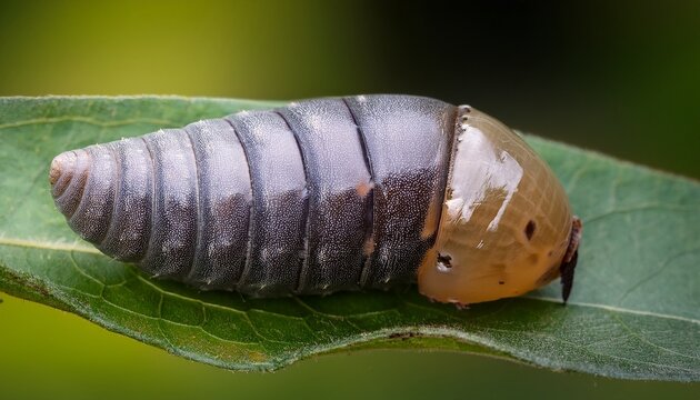 grey pansy junonia atlites pupa