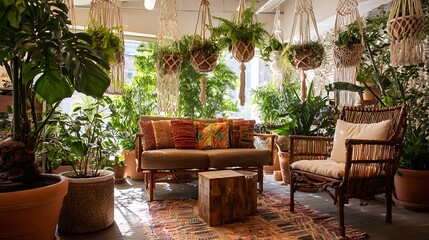 outdoor patio with chairs, table,beautifuldecoration window,plants pot and the beautiful luxuryfloor