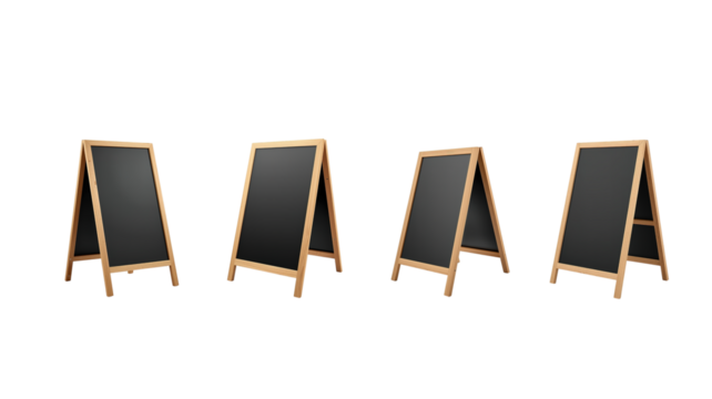 Blackboard Stand on transparent background png