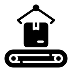 conveyor glyph icon