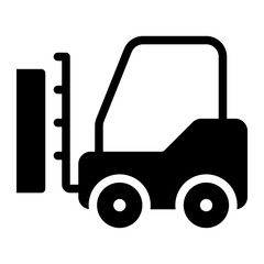 forklift glyph icon