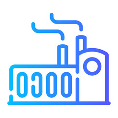 factory gradient icon