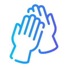 gloves gradient icon