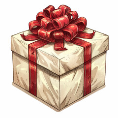 Christmas gift box, card, picture