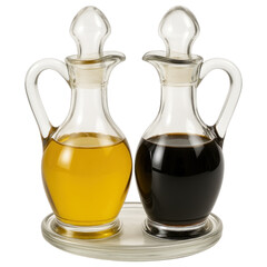 Oil Vinegar Cruet Set for Kitchen Condiments