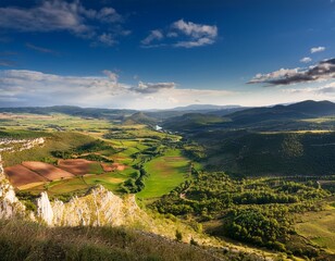 Obraz premium scenic view of arlanza valley in burgos province castile and leon spain high quality photography