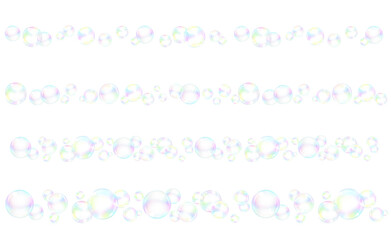 set of soap bubble lines
