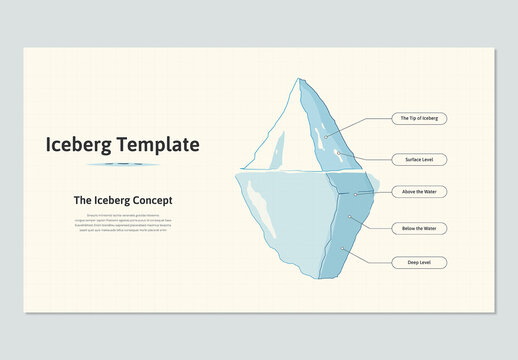 Iceberg Infographic Template for Business Presentation
