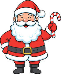 Happy Santa Claus Cartoon Character