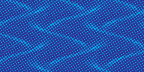 Naklejka premium Abstract blue dynamic wavy line dotted texture ,Dark blue background with copy space. Modern futuristic simple dots pattern.