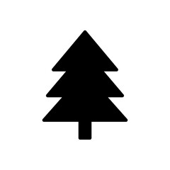 Fototapeta premium Christmas tree icon representing holiday, celebration, and winter season, suitable for festive decorations, greeting cards, gifts, events, and seasonal design projects