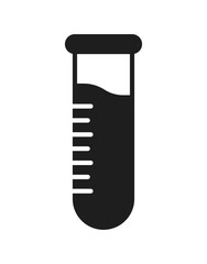 Test tube icon representing laboratory, experiment, and chemistry, suitable for science research, education, biotechnology, medical studies, and clinical laboratory projects