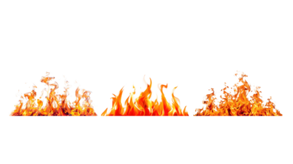 Fire on transparent background png