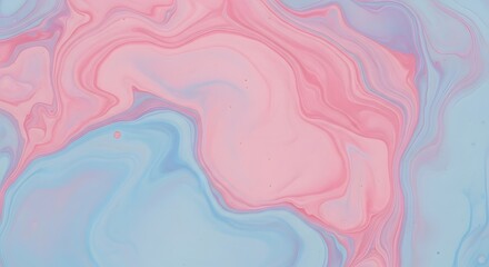 Abstract fluid art in pastel pink and blue hues creates a stunning, modern backdrop perfect for design projects and creative concepts