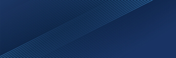 Blue background. Vector abstract, science, futuristic, energy technology concept. Digital image of light rays, stripes lines with blue light over dark blue