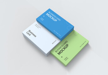 Stacked Business Card Mockup Collection