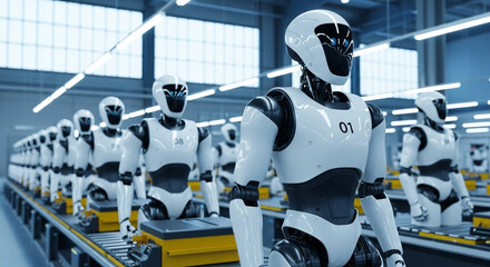 Robotics Factory Assembly Line - Advanced Manufacturing