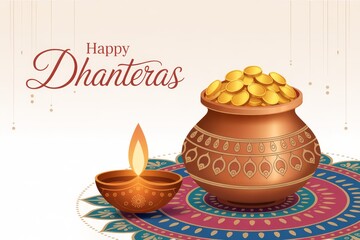 Happy Dhanteras Digital Card