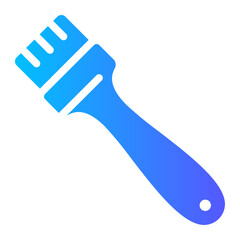 basting brush gradient icon