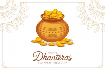 Social Media Template Happy Dhanteras Wishes