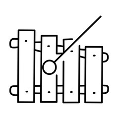 musical instrument vector icon