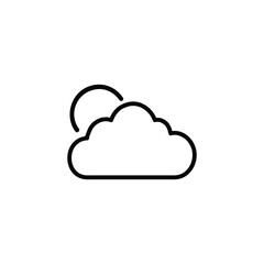 Cloud Shape Vector Weather Sky Nature Symbol Illustration