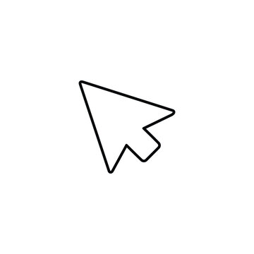 Cursor Arrow Vector Computer Pointer Click Icon Illustration
