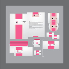 White template design with  b...