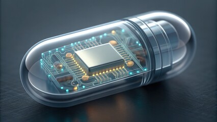 High-Tech Capsule with Micro Sensors and Circuit Board Design