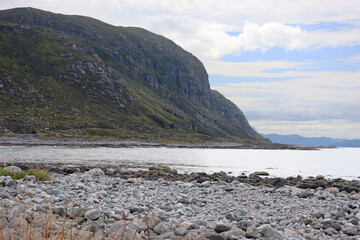 Shore of the Alnes island, Norway