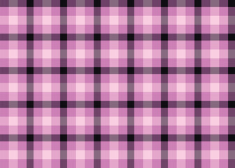 Pink and beige seamless tartan plaid fabric pattern