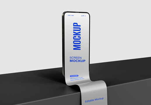 Mobilephone Long Scroll Screen Mockup