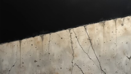 Abstract Textured Concrete Surface with Dripping Patterns and High Contrast Lighting