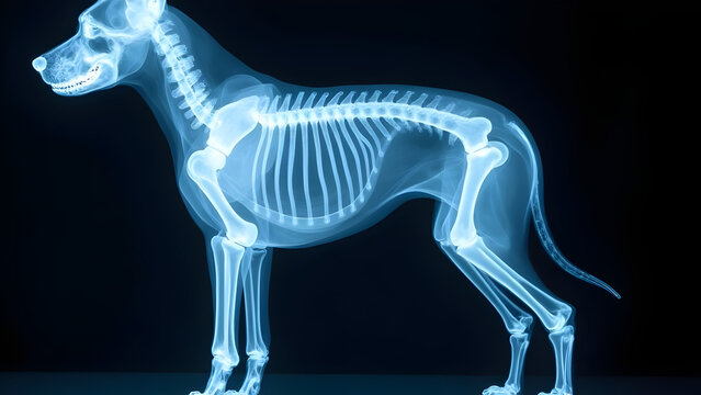 Detailed x-ray analysis of canine knee joint health status