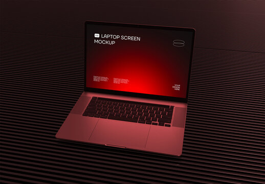 Laptop Screen Mockup Template