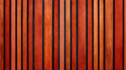 Naklejka premium Slow bar coffee, A textured surface featuring alternating strips of warm wood tones and dark elements, creating a visually appealing pattern.