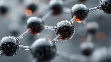 Molecular Structure: An innovative depiction of interconnected atoms system