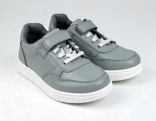 Pair of gray children's sneakers